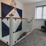 oak and glass balustrade