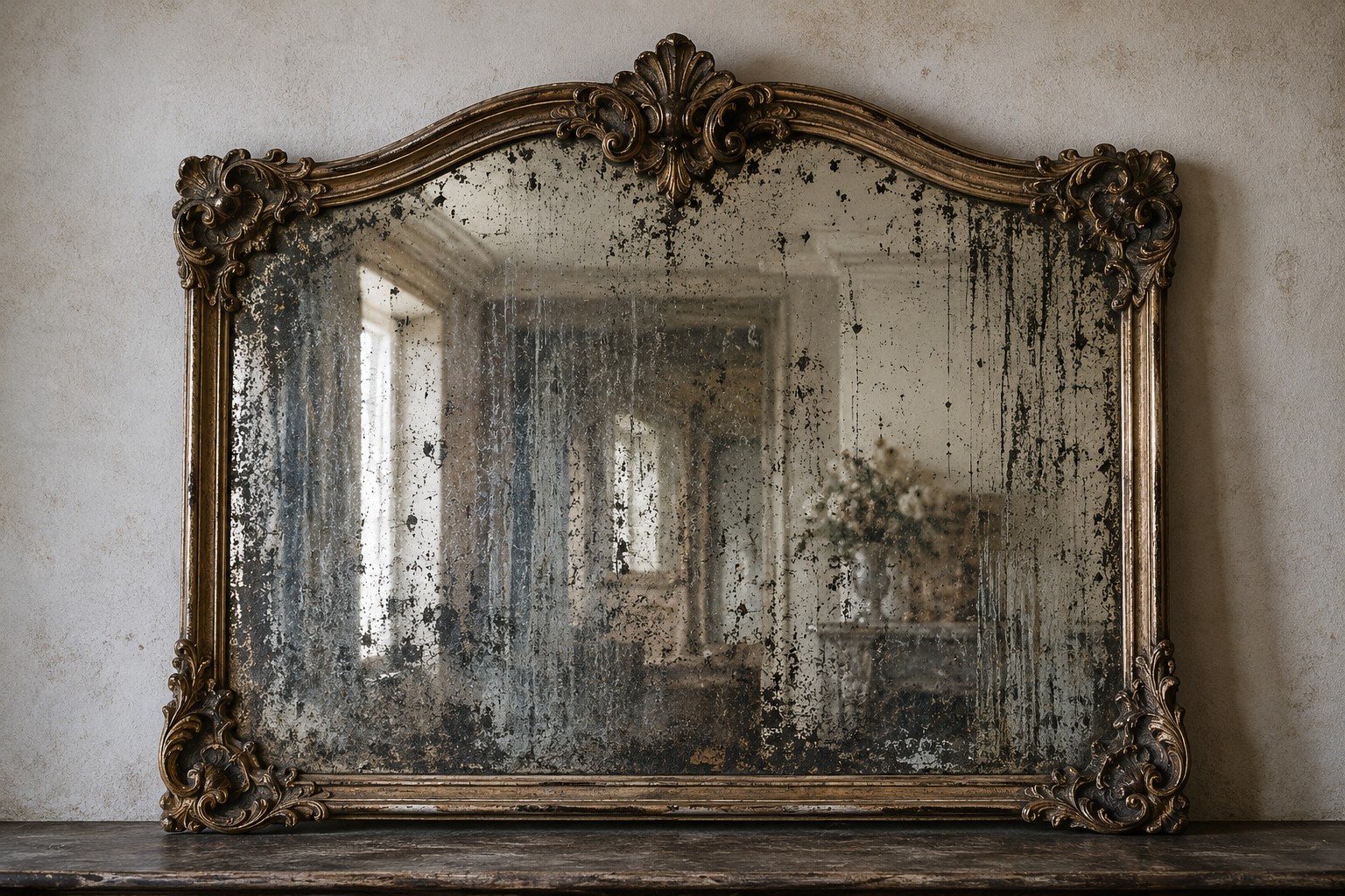 damaged mirror